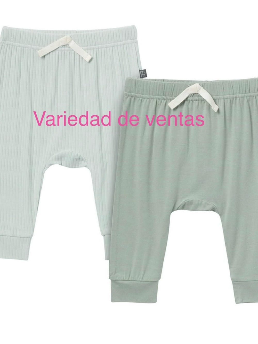 Kids Cotton Jogger Pants - Sage Green